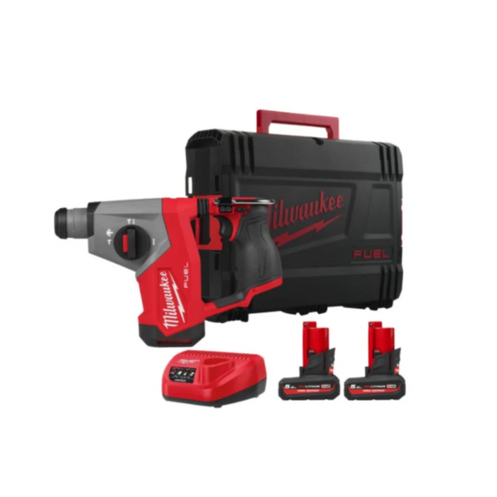 Tassellatore Milwaukee M12 FHAC16 Fuel SDS-Plus 16mm con Valigetta Batteria e Caricatore