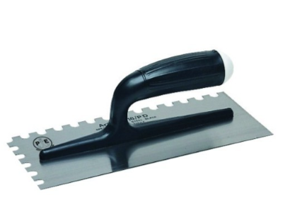 Frattazzo Americana Dentata 280x120 mm Dente Quadro 4x6 /pd-dx per la posa e la finitura di intonaci e massetti