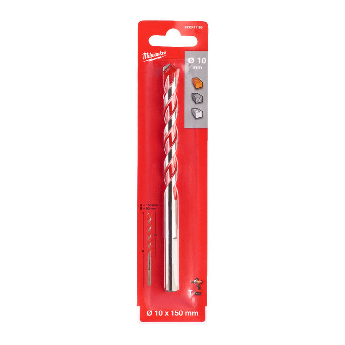 Punta per Calcestruzzo Premium 10x150 mm Milwaukee utensile professionale per edilizia e cantiere