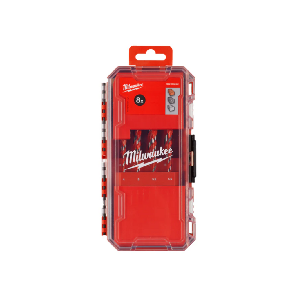 Set Punte per Calcestruzzo Milwaukee 8 Pezzi