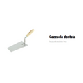 Cazzuola Dentata 20 cm con Manico in Legno 8X8 KAPRIOL 23444