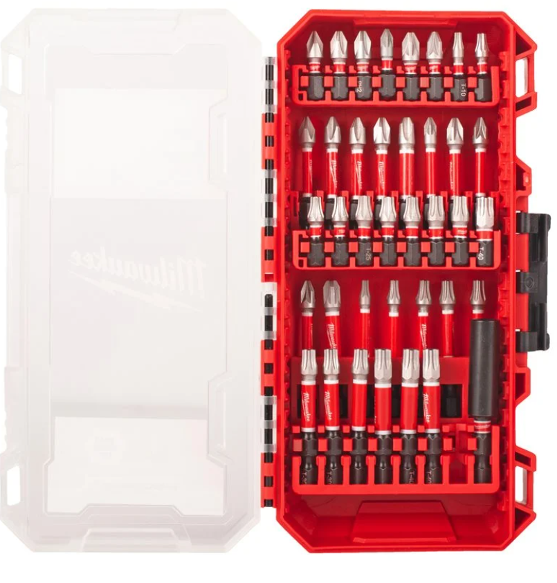 Set Bit Avvitatura Milwaukee Shockwave 38 Pezzi