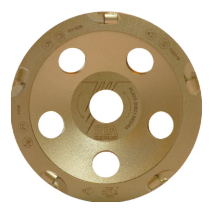Platorello in Resina D. 125 mm F.22 per Ferramenta Professionale utensile professionale per edilizia e cantiere