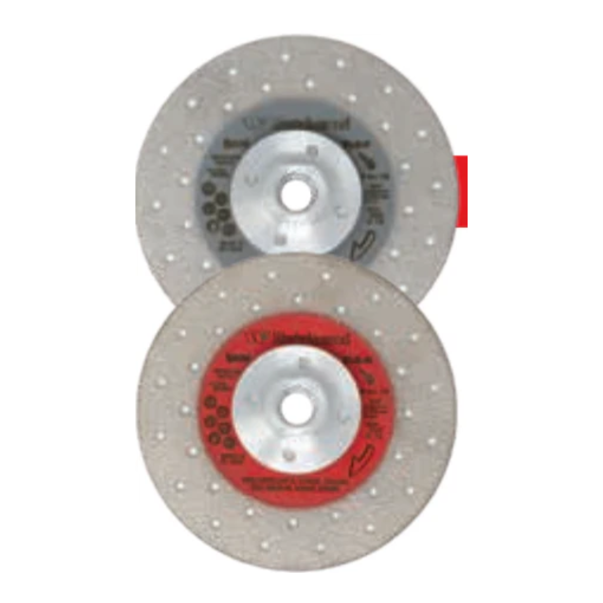 Mola a Tazza 125 TLG-M Flangia M14 Grana Media Rosso