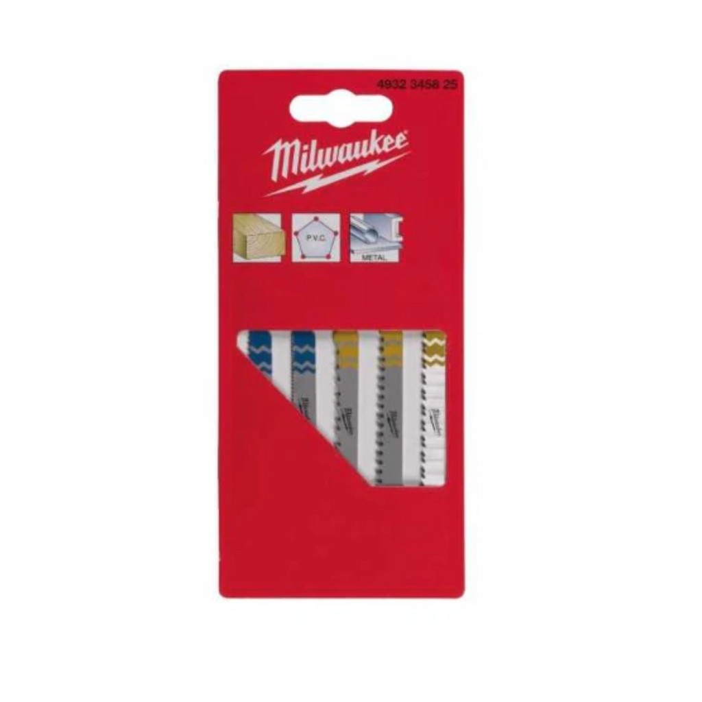 Set 5 Lame Seghetto Alternativo Miste per Legno Ferro e PVC