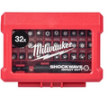 Set Inserti Avvitatura 32 Pezzi Milwaukee Shockwave