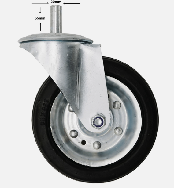 Ruota G4 230x85 mm con Perno Senza Freno per INTONACATRICE G4