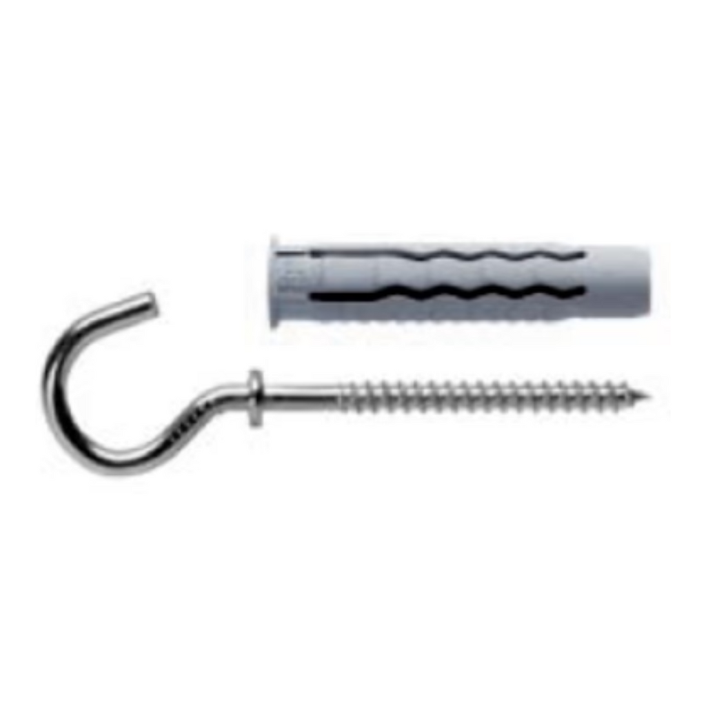 Tasselli in Nylon GL6/3B 6x30 con Gancio a C - Confezione 10 pezzi