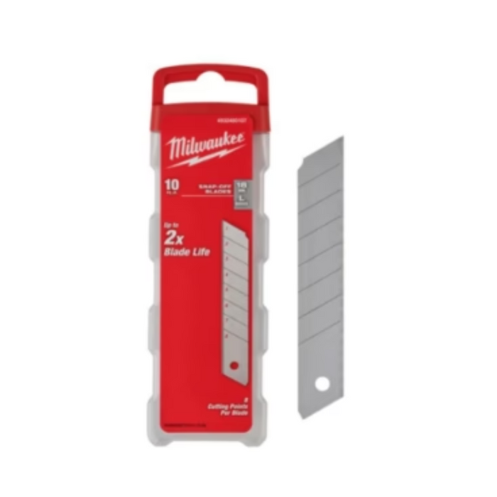 Lame di Ricambio per Cutter Milwaukee 18mm 10pz per taglio professionale in cantiere