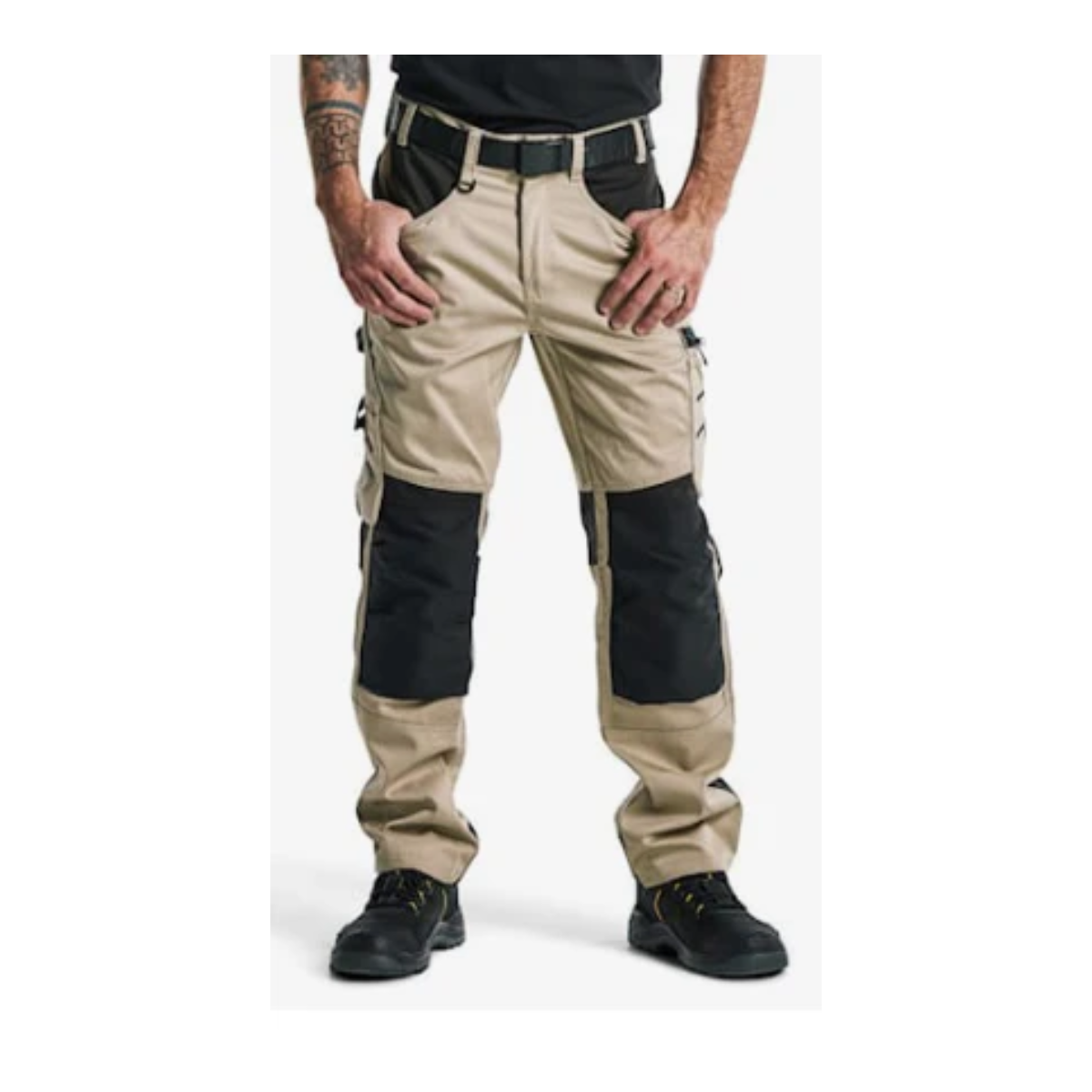Pantaloni da Lavoro Artigiano Blaklader Stone e Nero