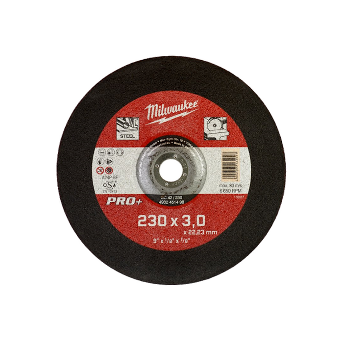 Disco da Taglio Pietra Milwaukee Pro+ 230x3 mm per PIETRA per smerigliatrice angolare