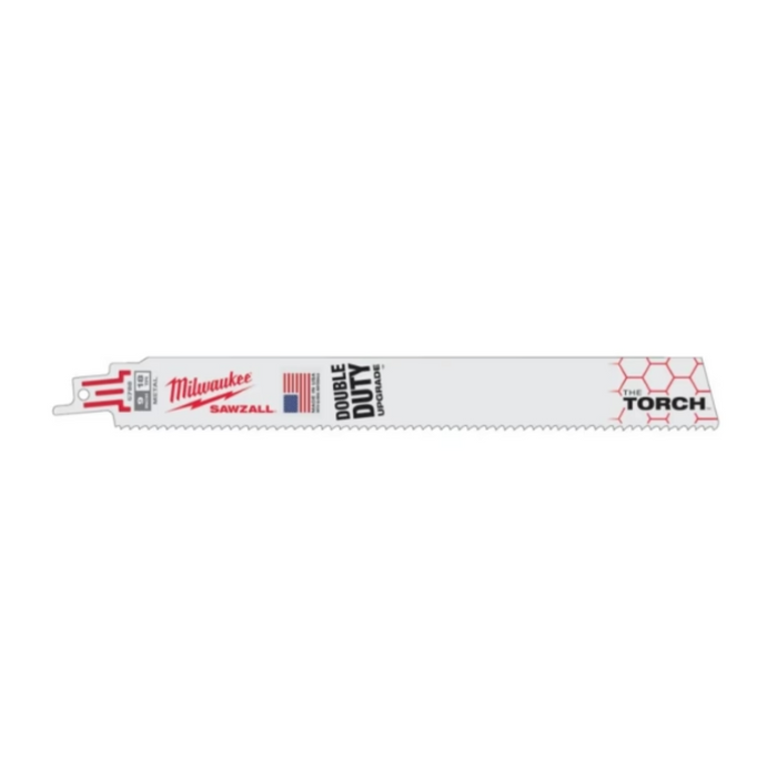 Lame per Sega a Gattuccio Milwaukee The Torch 300mm 10 TPI 5pz per taglio professionale in cantiere