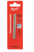 Punta per Metallo HSS-G 4.0x75 mm Milwaukee - Set 2 Pezzi art 4932352352