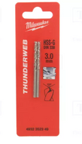 Punta per Metallo HSS-G 3.0x61 mm Milwaukee - Set 2 Pezzi art 4932352349