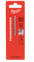 Punta per Metallo HSS-G 2.0x49 mm Milwaukee - Set 2 Pezzi art 4932352347