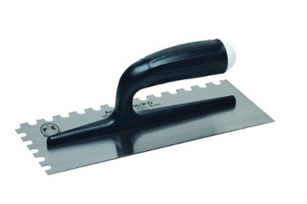 Frattazzo Americana Dentata 280x120 mm Dente Quadro 6x8 /pd-dx per la posa e la finitura di intonaci e massetti