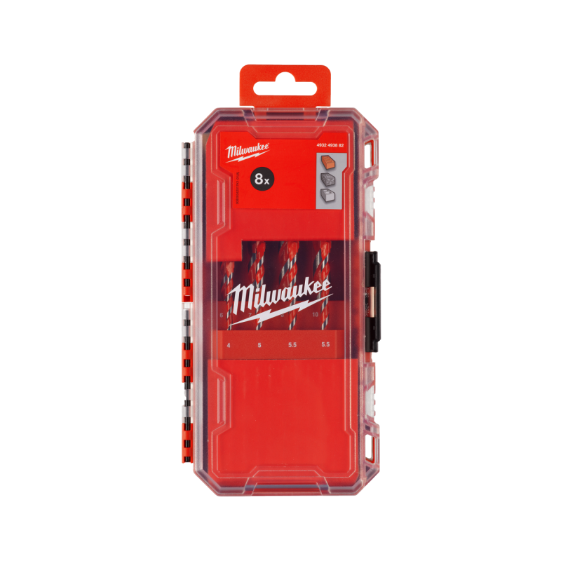 Set Punte per Calcestruzzo Milwaukee 8 Pezzi